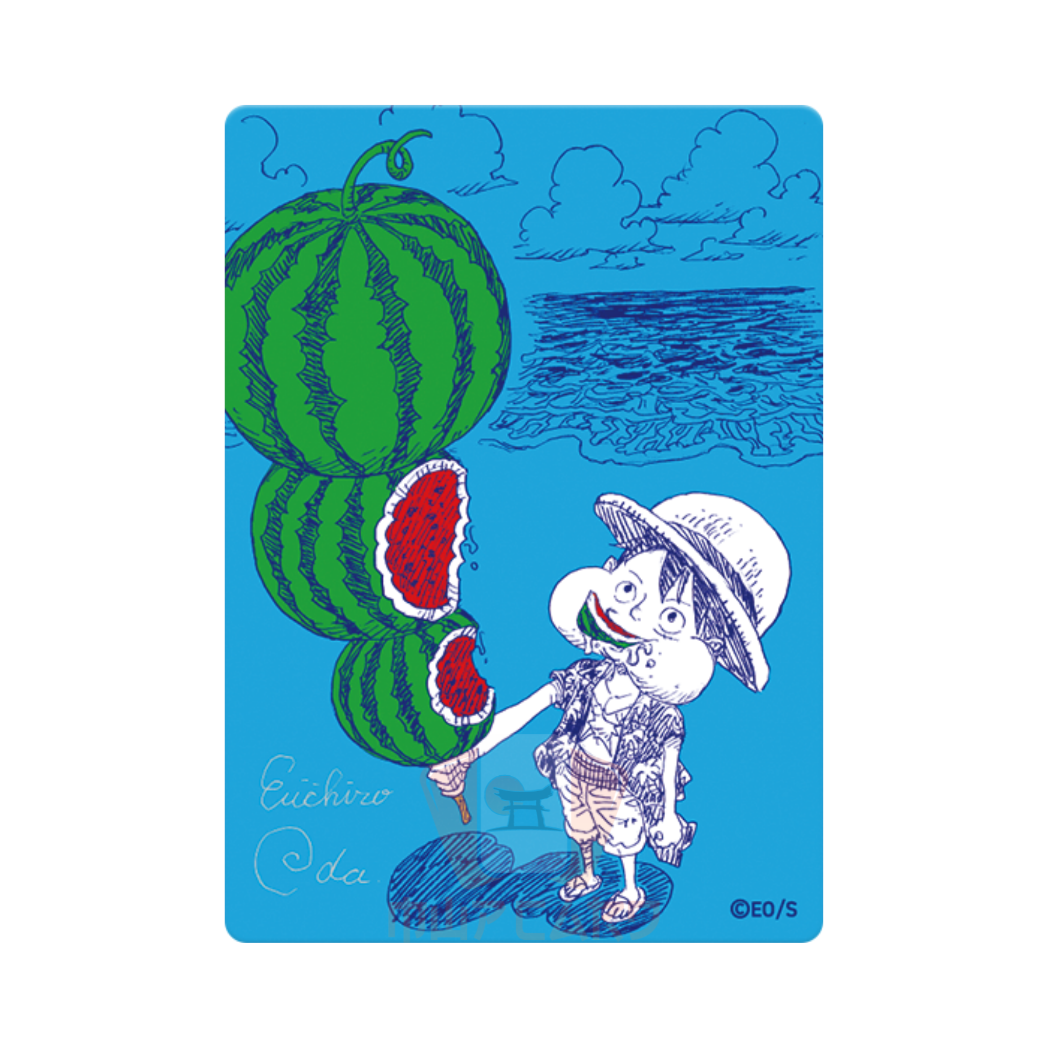 PREORDER Monkey D. Luffy Signed by Eiichiro Oda Metal Card | Natsucomi Shueisha 2026 One Piece